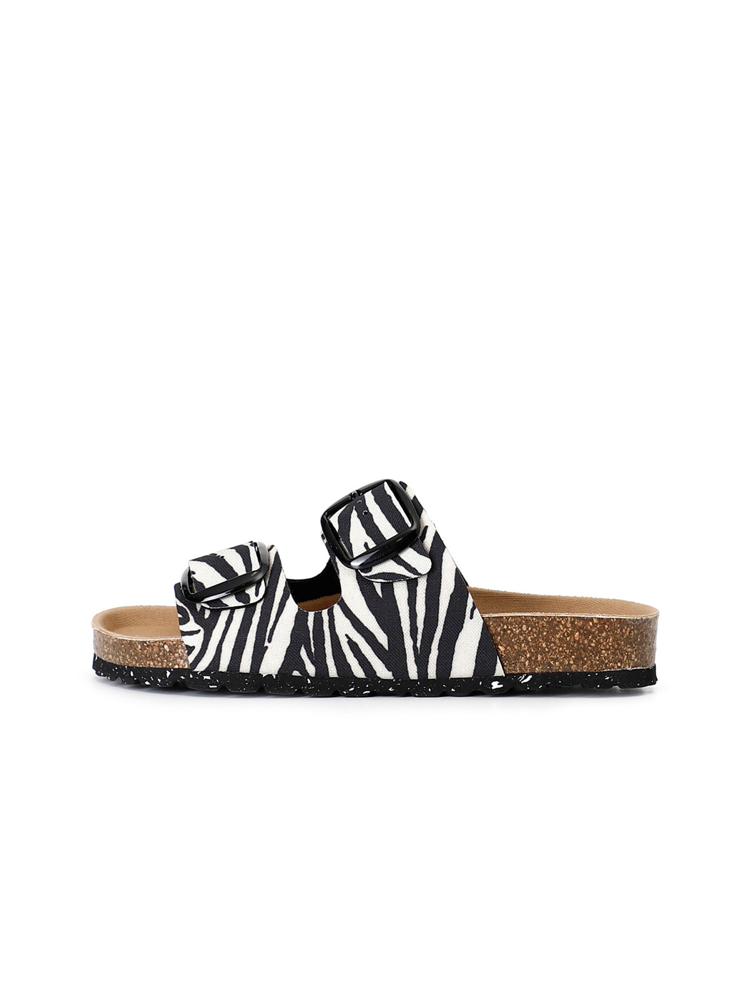 Sandalo di CAFè NOIR in bianco: frontale