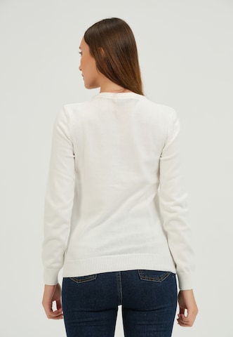 Pull-over Giorgio di Mare en blanc