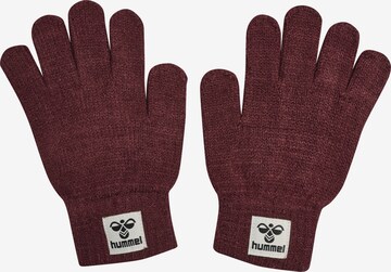 Hummel Gloves in Red: front