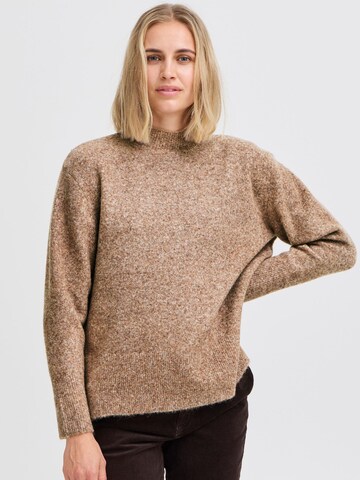 Pull-over 'Astra' PULZ Jeans en marron : devant
