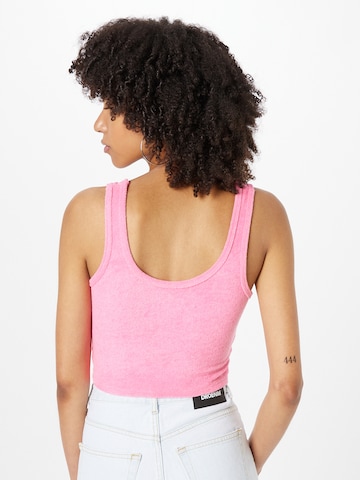 HOLLISTER Topp 'BARE TERRY' i rosa