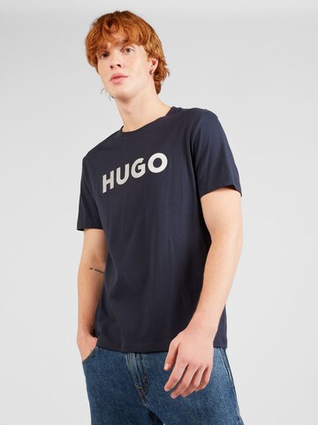 zils HUGO T-Krekls 'Dulivio': no priekšpuses