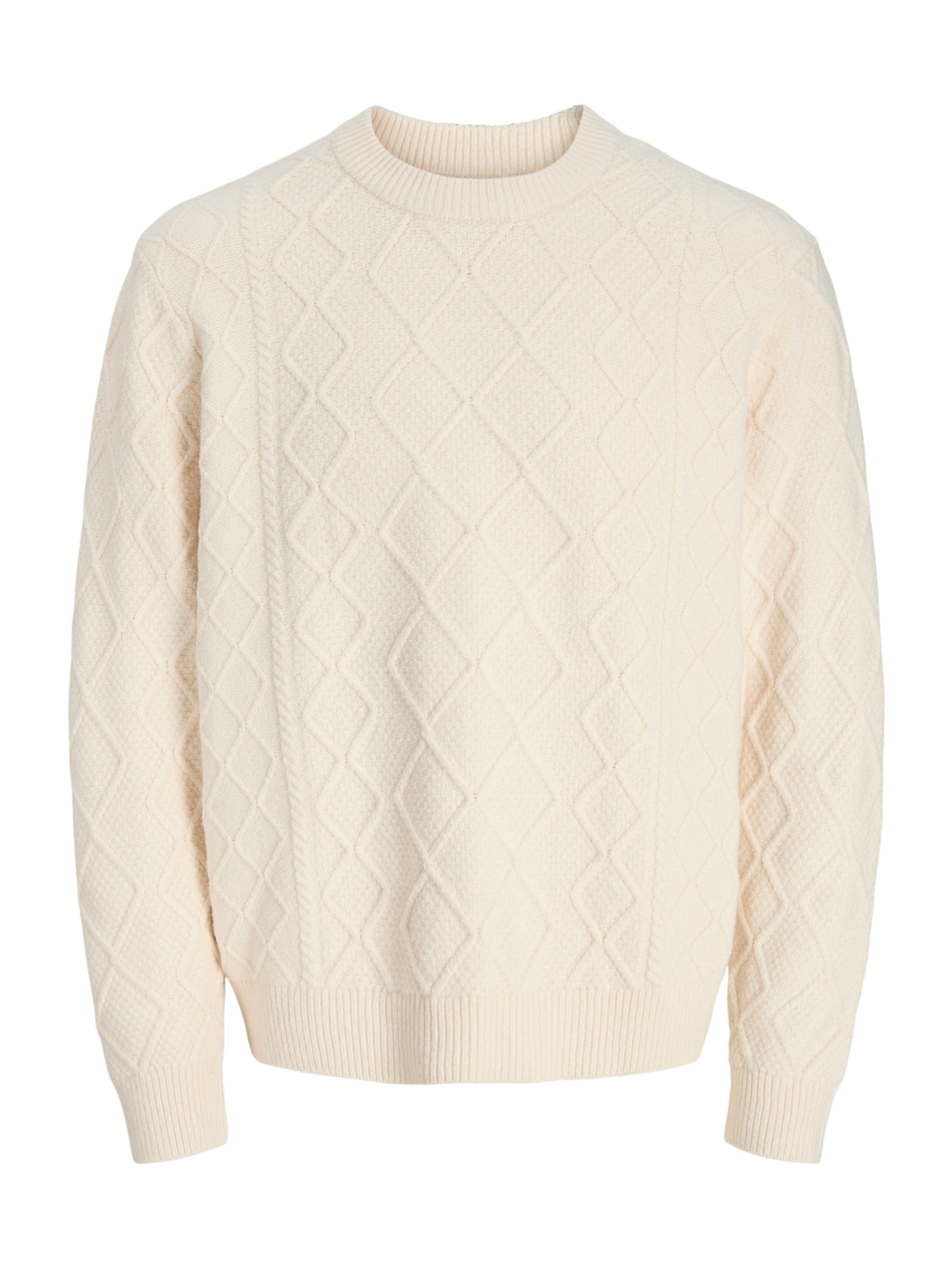 Pull-over 'JORCAMBRIDGE' JACK & JONES en beige : devant