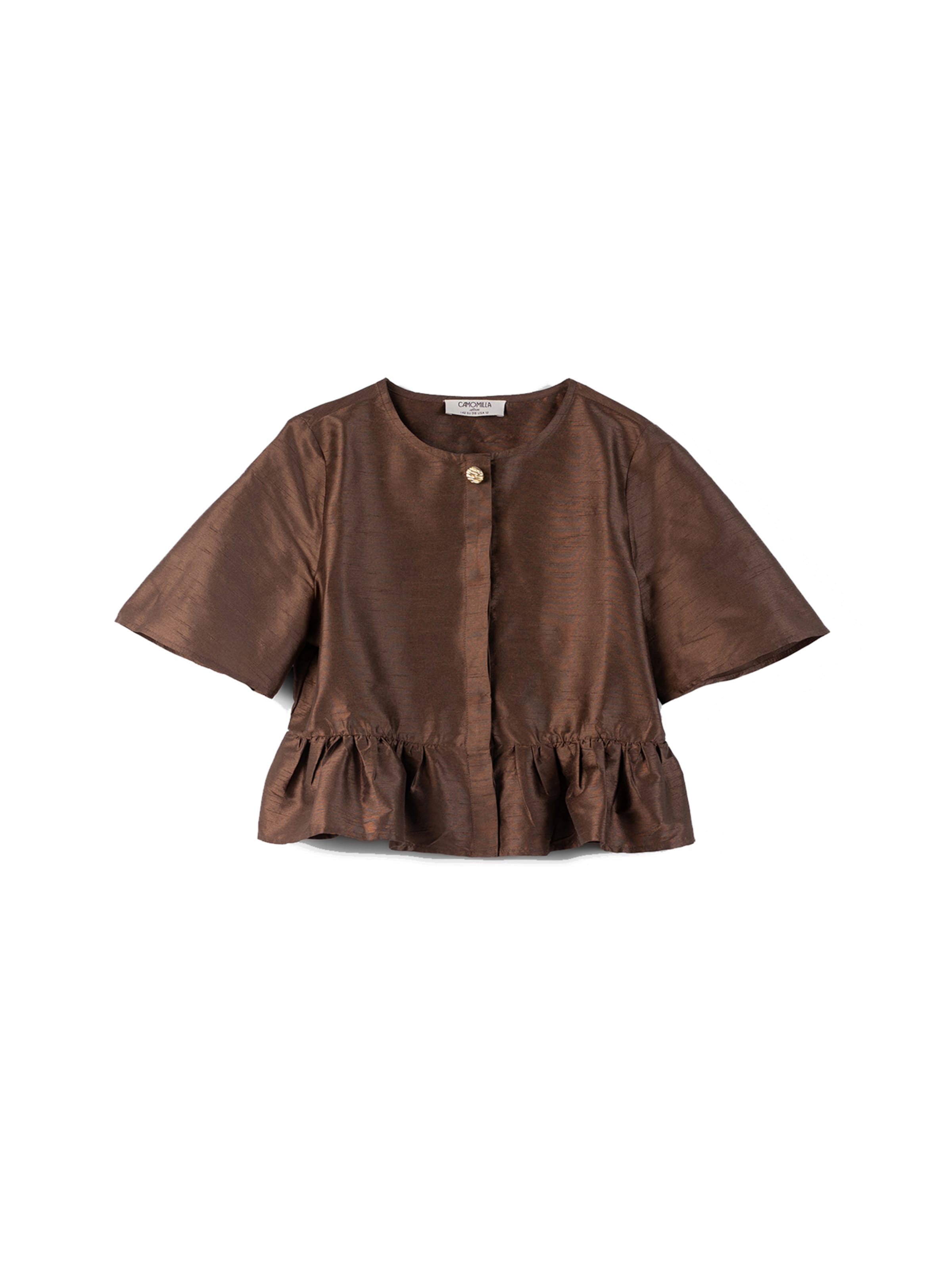 Camomilla Italia Blouse 'Calys' in Bruin: voorkant