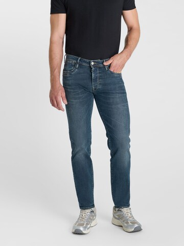 Le Temps Des Cerises Regular Jeans in Blauw: voorkant