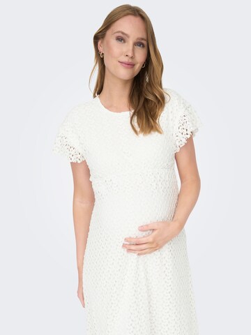 Only Maternity Kleid in Weiß