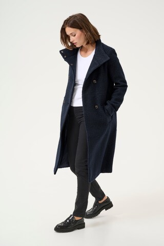Kaffe Between-Seasons Coat 'Anni' in Blue