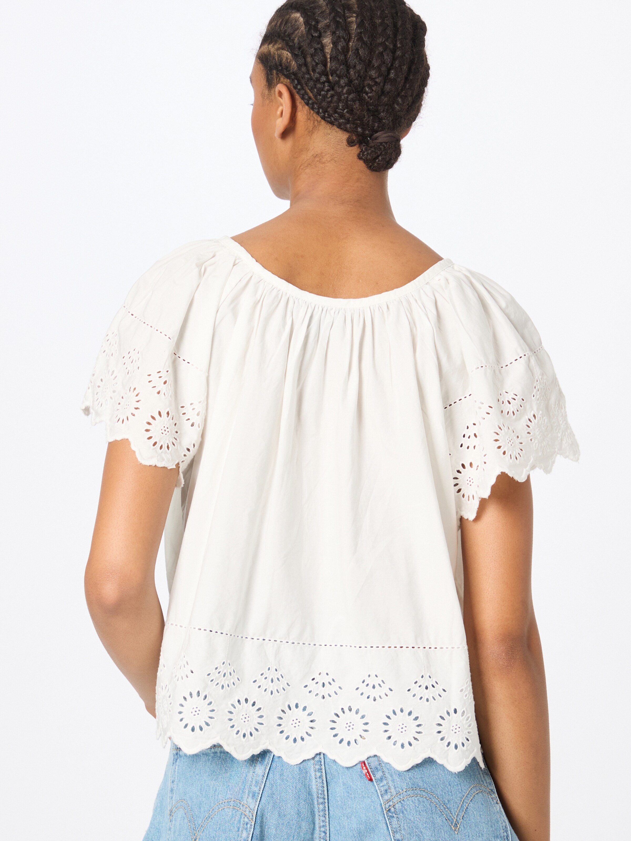 Frauen Große Größen GAP Bluse in Weiß - ST51579 Frauen Große Größen GAP Bluse in Weiß - ST51579