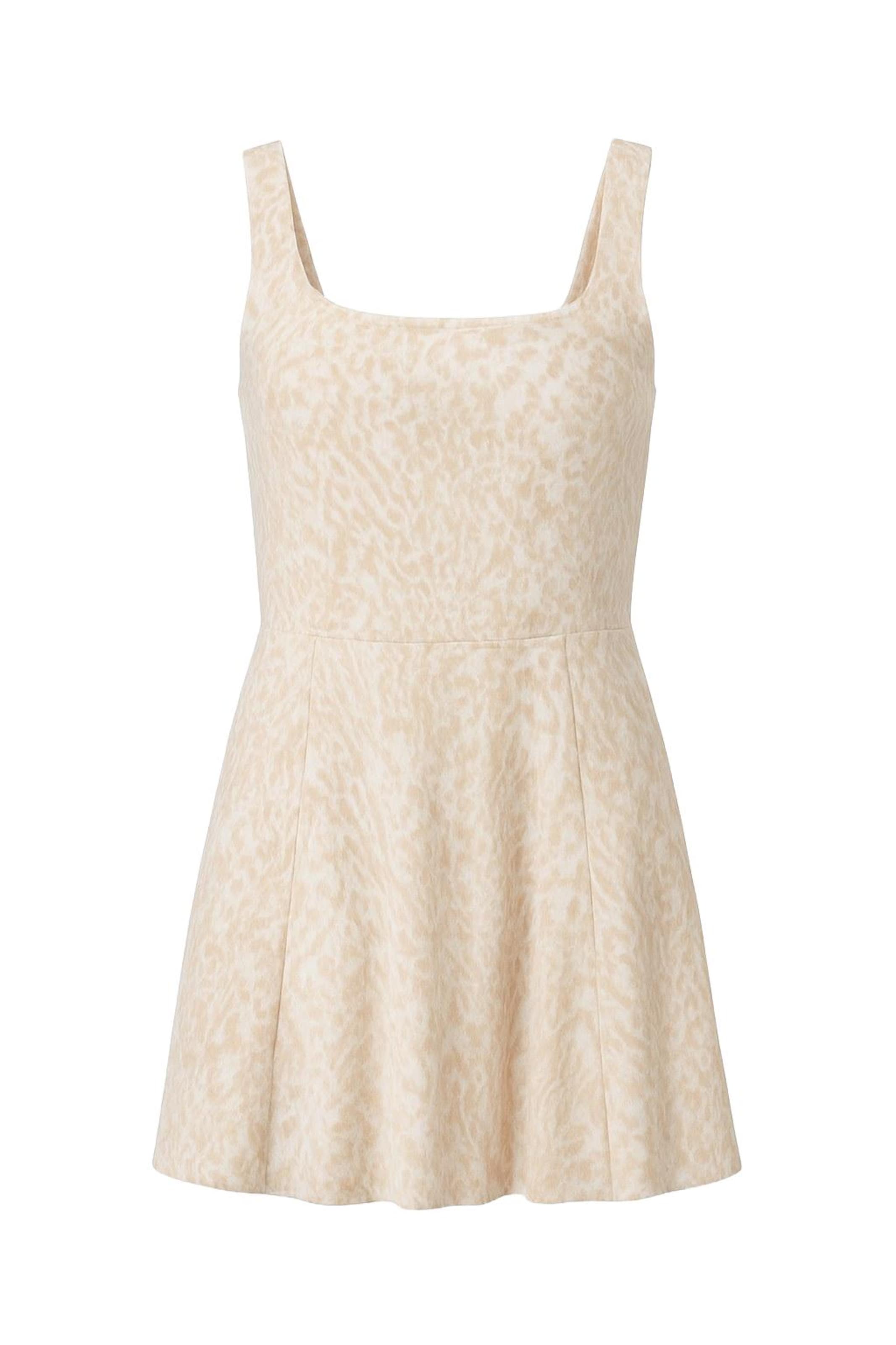 Alexa Dash Jurk in Beige: voorkant