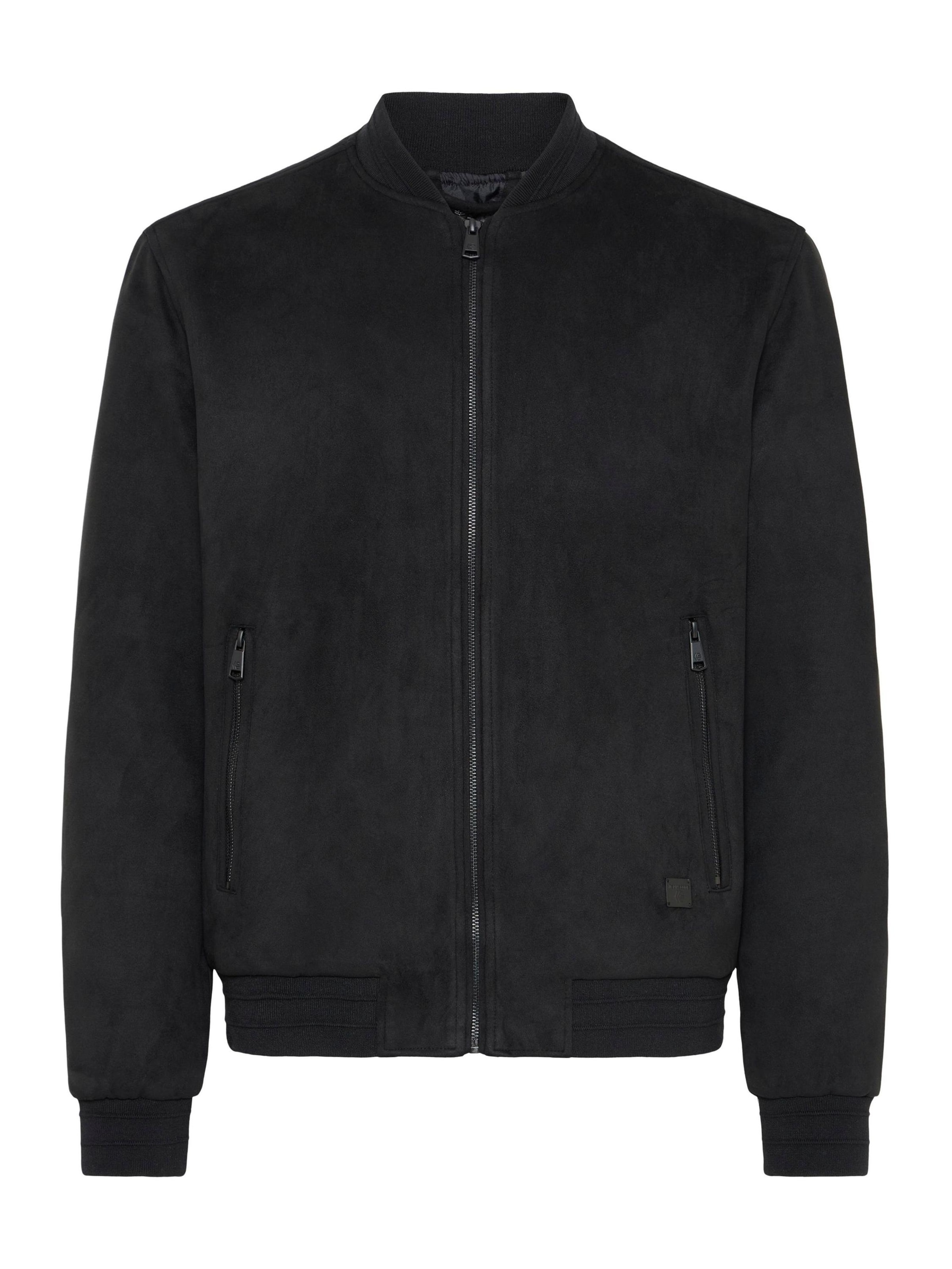 INDICODE JEANS Between-Season Jacket ' IDRielo ' in Black: front