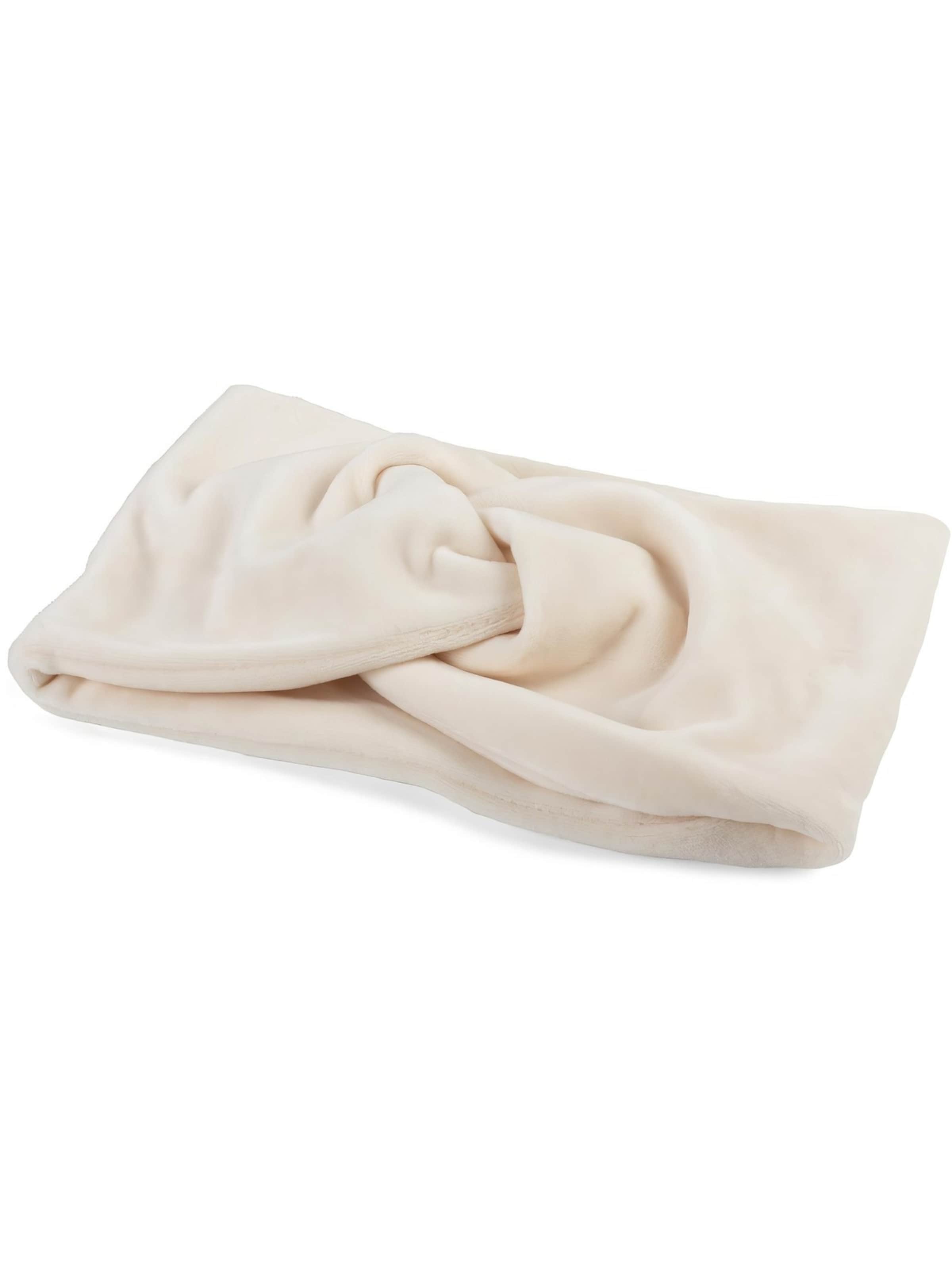 styleBREAKER Haarschmuck 'Samt Stirnband mit Twist Knoten'‌‌‌‌ in Beige