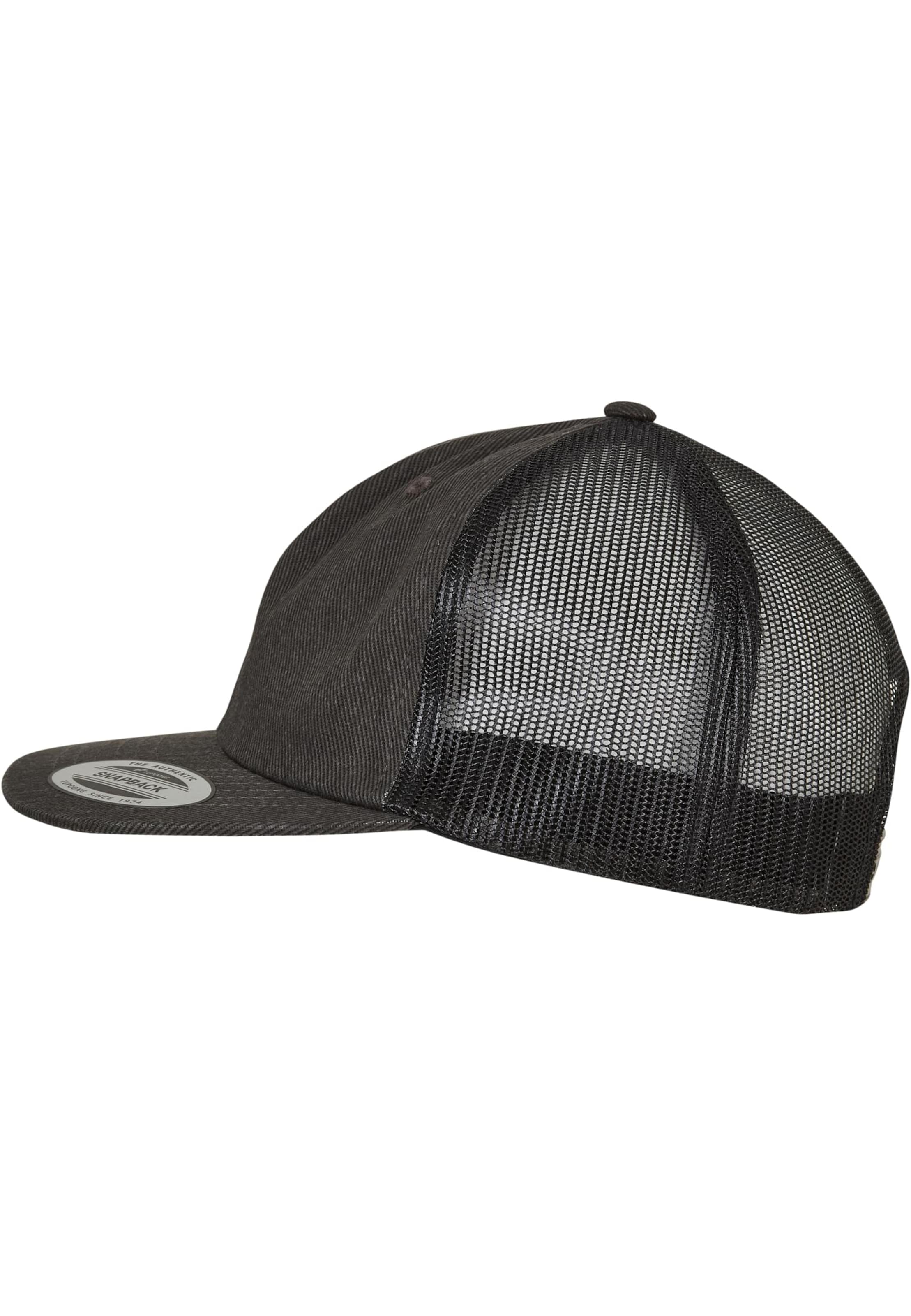 Flexfit Čiapka 'Denim Trucker' - Čierna