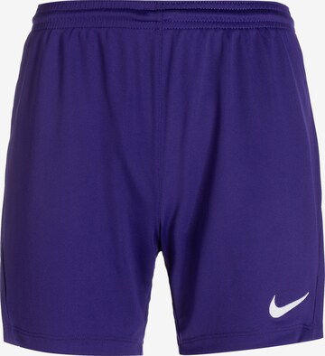 NIKE Regular Workout Pants 'Dry Park III' in Purple: front