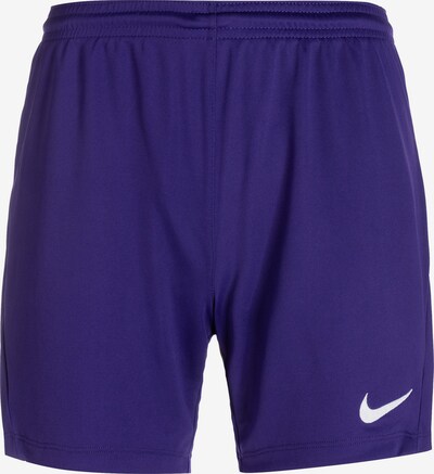 NIKE Pantalon de sport 'Dry Park III' en violet / blanc, Vue avec produit