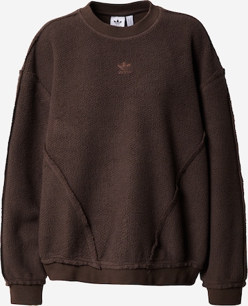 Sweat-shirt 'Cozy Loungewear' ADIDAS ORIGINALS en marron : devant