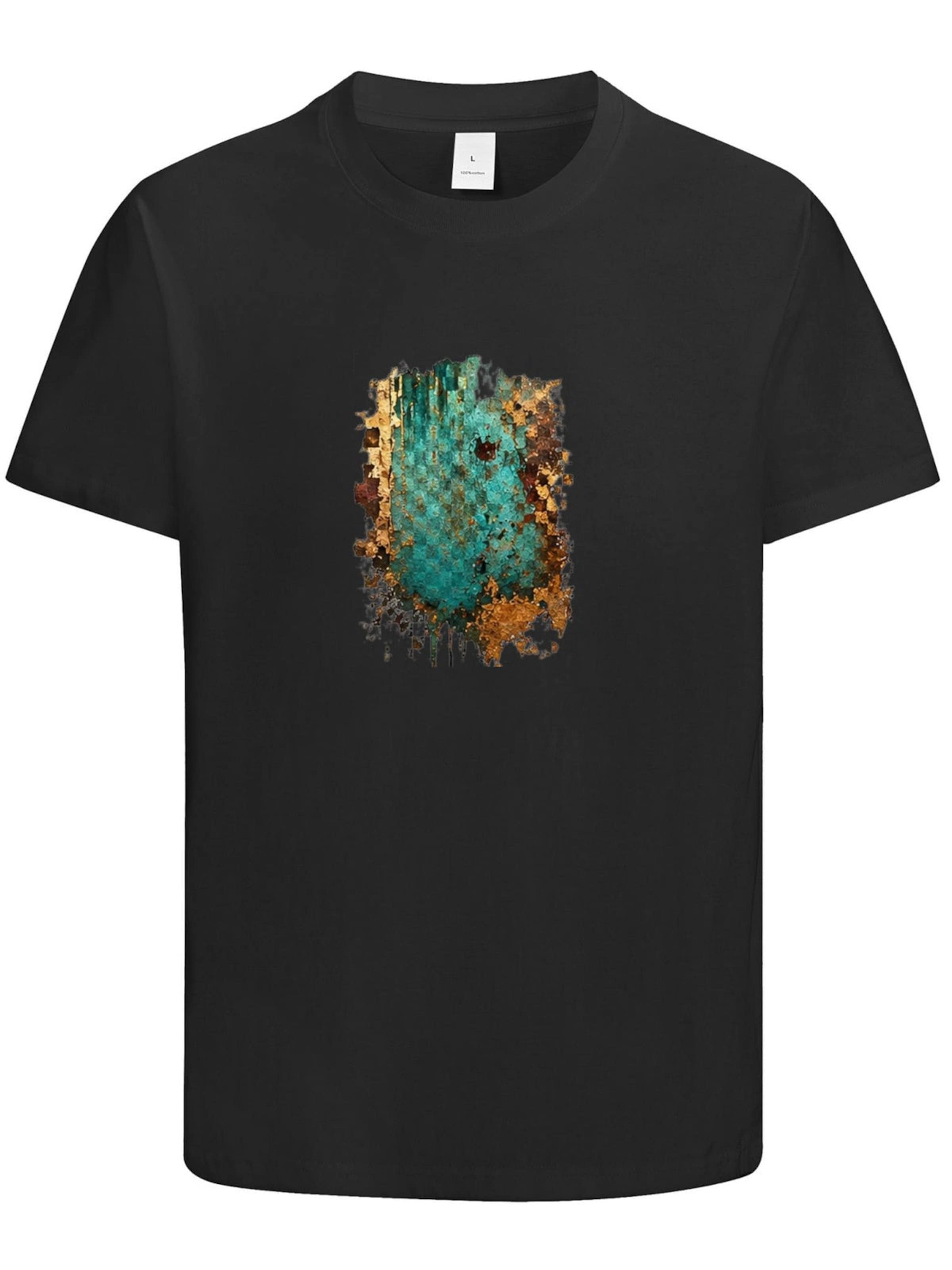 HUSKSWARE Shirt 'Grafik'‌‌ in Schwarz: Vorderseite