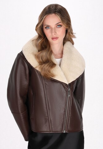 Veste mi-saison DreiMaster Vintage en marron : devant