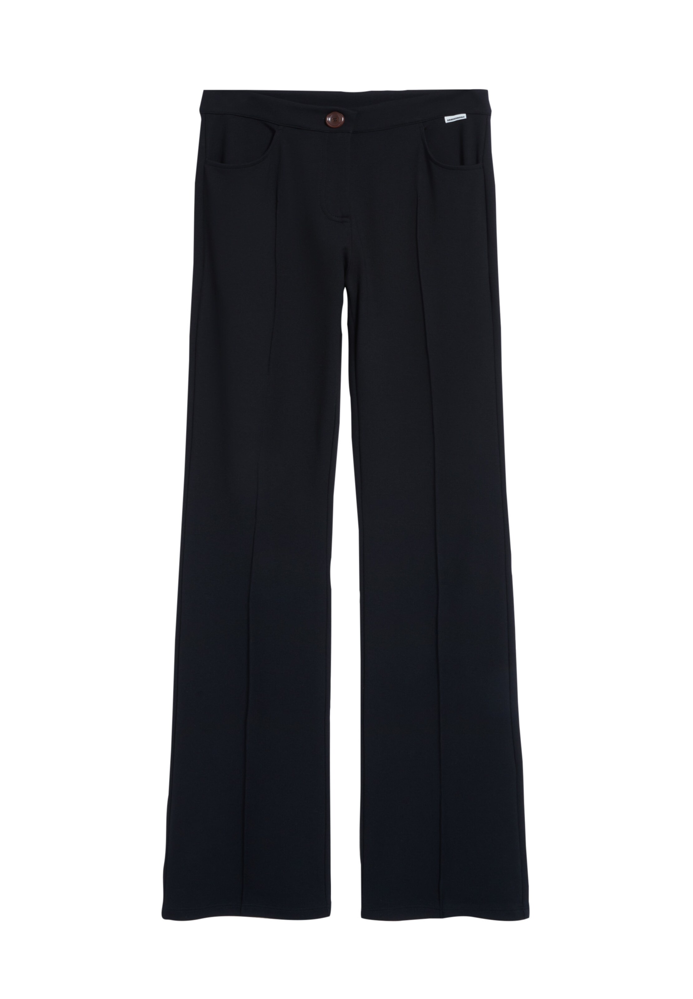 ARMEDANGELS Slim fit Pleat-front trousers 'Lohaal' in Black: front