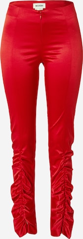 WEEKDAY Slim fit Trousers in Red: front