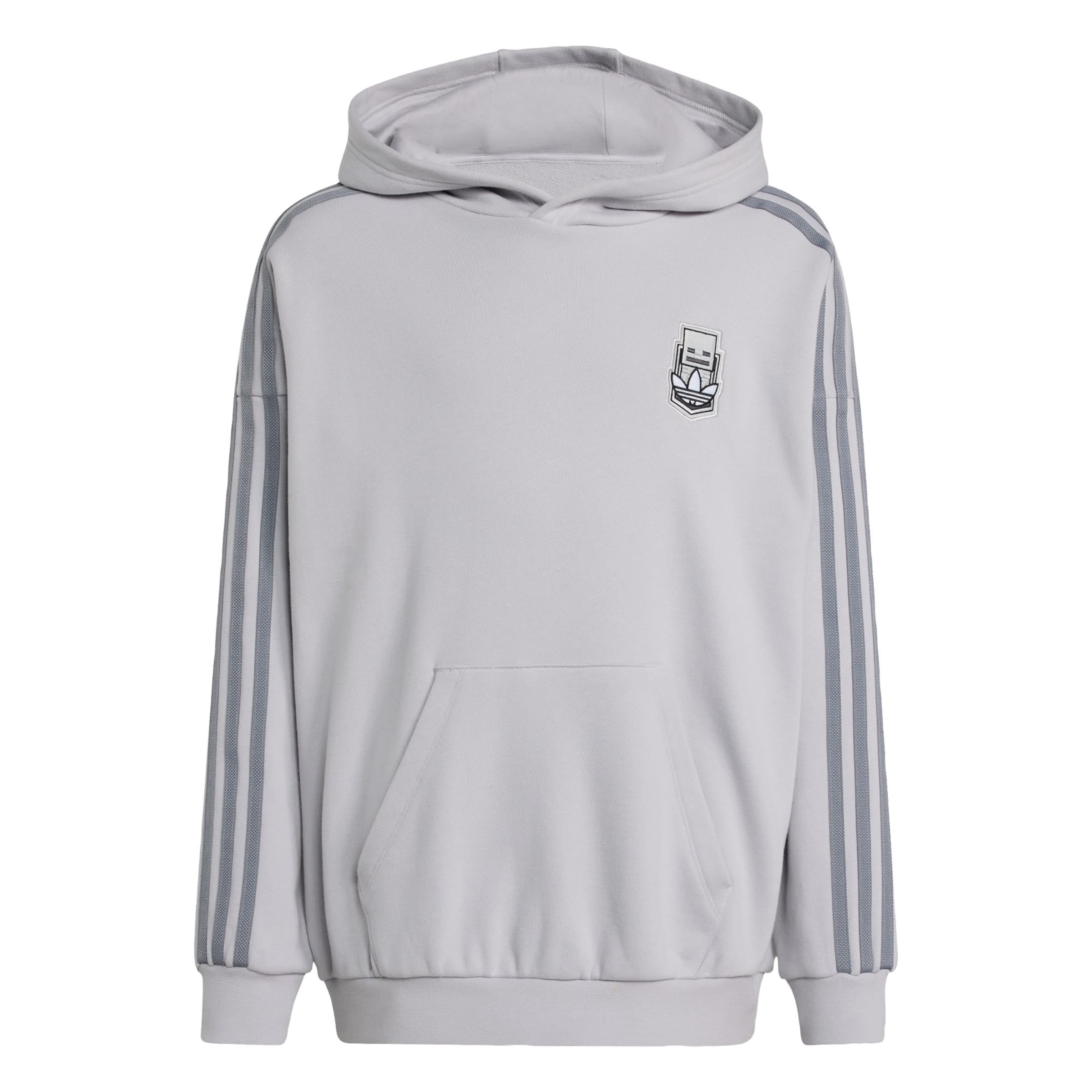ADIDAS ORIGINALS Sweatshirt 'Adidas x Minecraft' in Grey: front