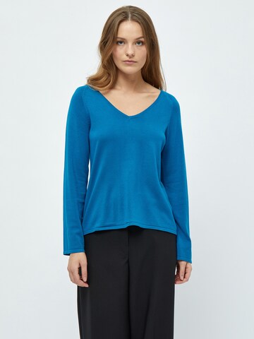 Pullover 'Tana' di Peppercorn in blu: frontale