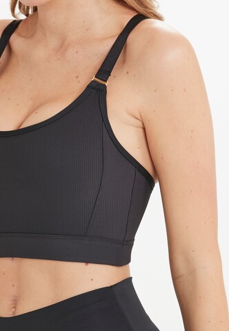 Athlecia Bustier Sport bh 'Filucca' in Zwart