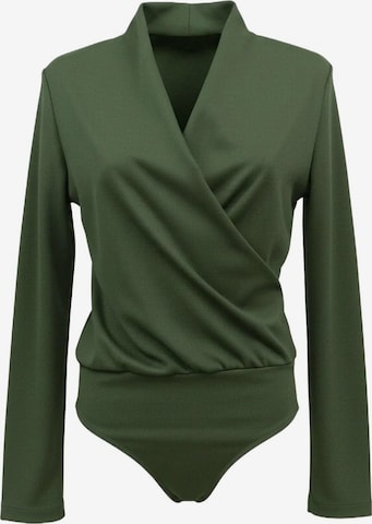 No Matter What Shirt bodysuit in Green: front