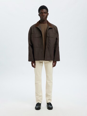 SELECTED Shirt 'SLHOSCAR' in Brown