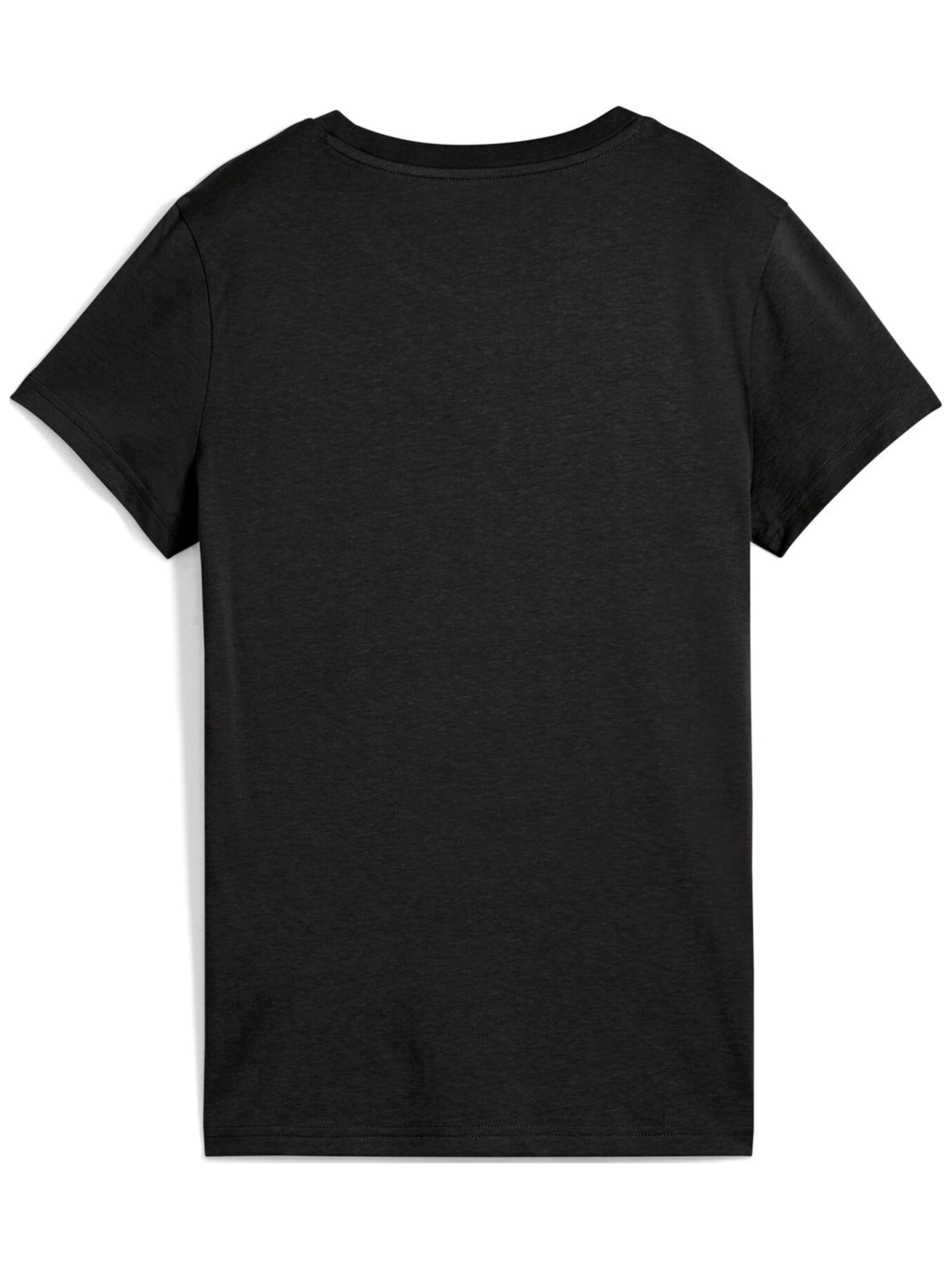 PUMA - Camiseta 'Puma Ess Metallic No. 1 Logo Tee' en negro