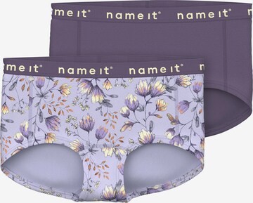 NAME IT Underpants in Purple: front