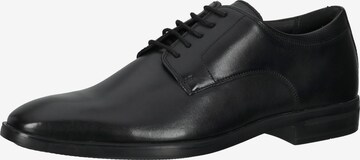 Gordon & Bros Lace-Up Shoes in Black: front