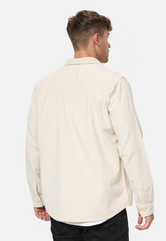 Coupe regular Chemise 'Thyge' INDICODE JEANS en blanc