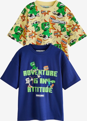 Next Shirt 'Minecraft' in Blauw: voorkant