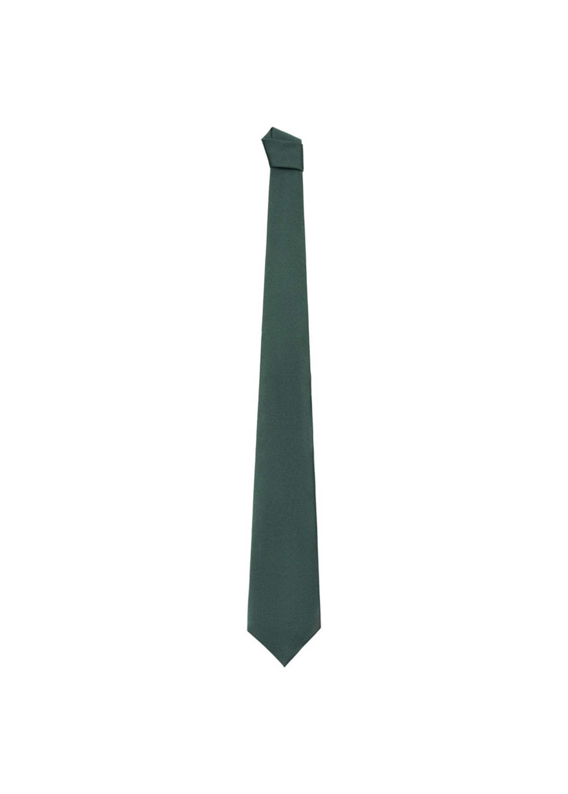 MANGO MAN Tie 'Solid7p' in Green: front