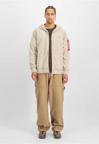 ALPHA INDUSTRIES Fleecejacke in Beige
