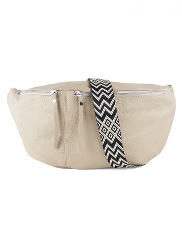 lePelou Gürteltasche 'MILANO' in Beige: Vorderseite