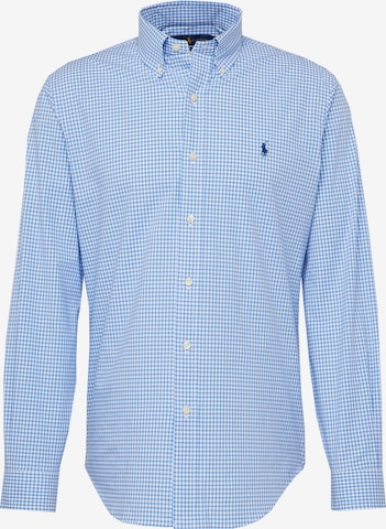 Coupe regular Chemise Polo Ralph Lauren en bleu : devant