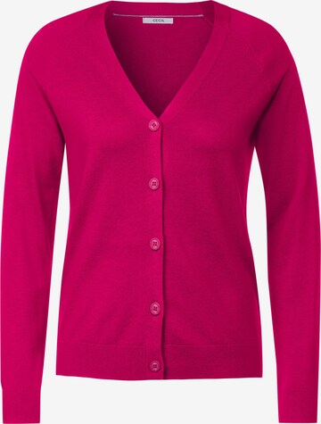 CECIL Knit Cardigan in Pink: front