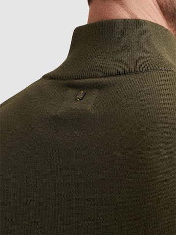 Pullover 'Pullover in cotton/modal with half-zip' di PME Legend in verde