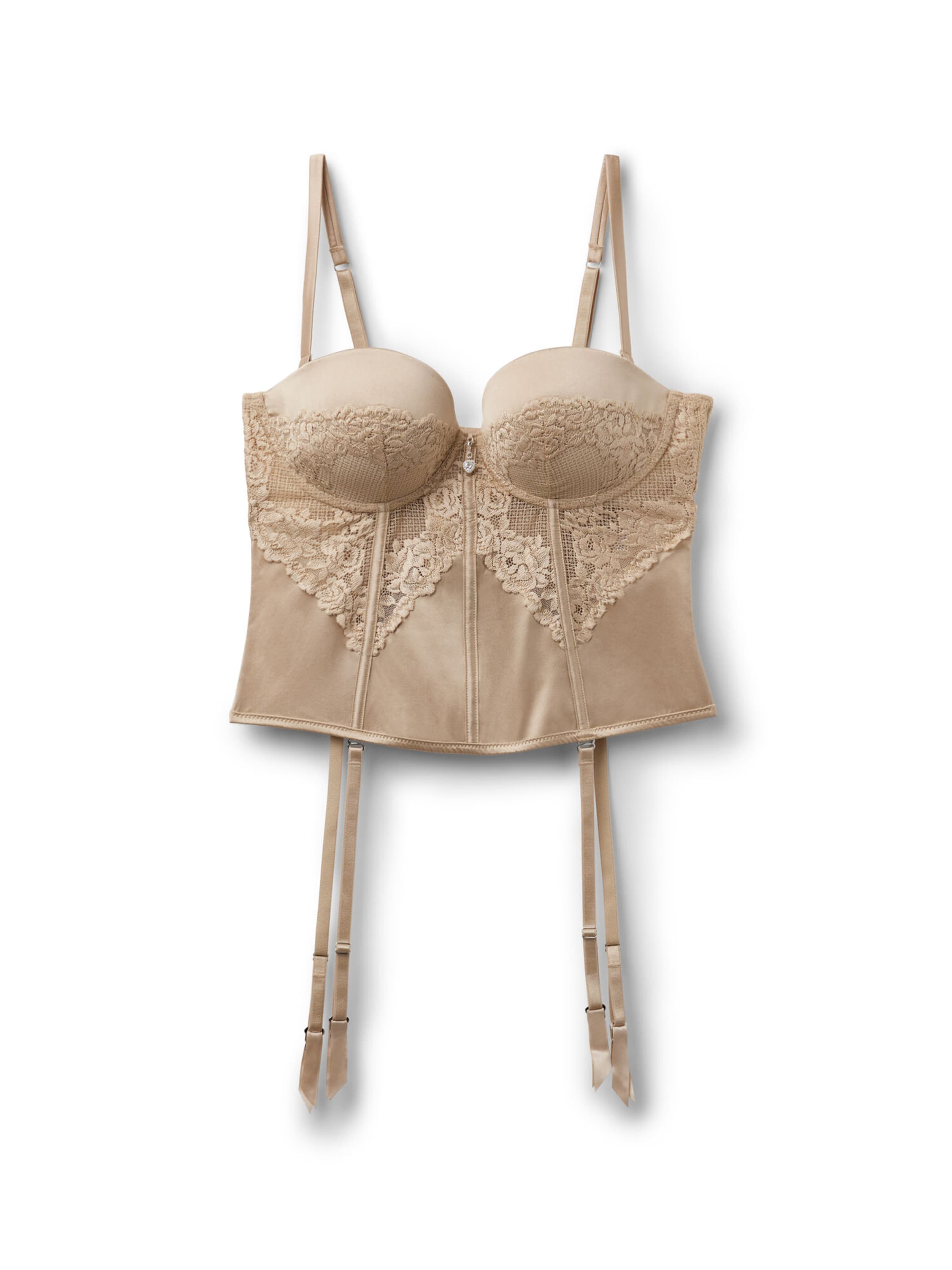 INTIMISSIMI Corsage 'Silky Flowers' in Beige: front