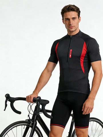 MEETWEE Functioneel shirt 'Cycling Quick Drying Top' in Zwart: voorkant