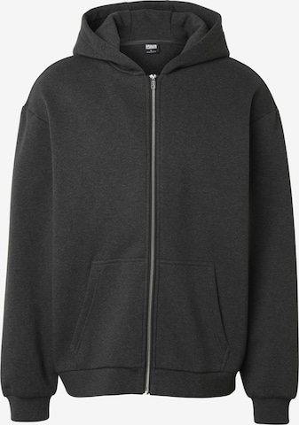 Urban Classics Sweat jacket in Black: front