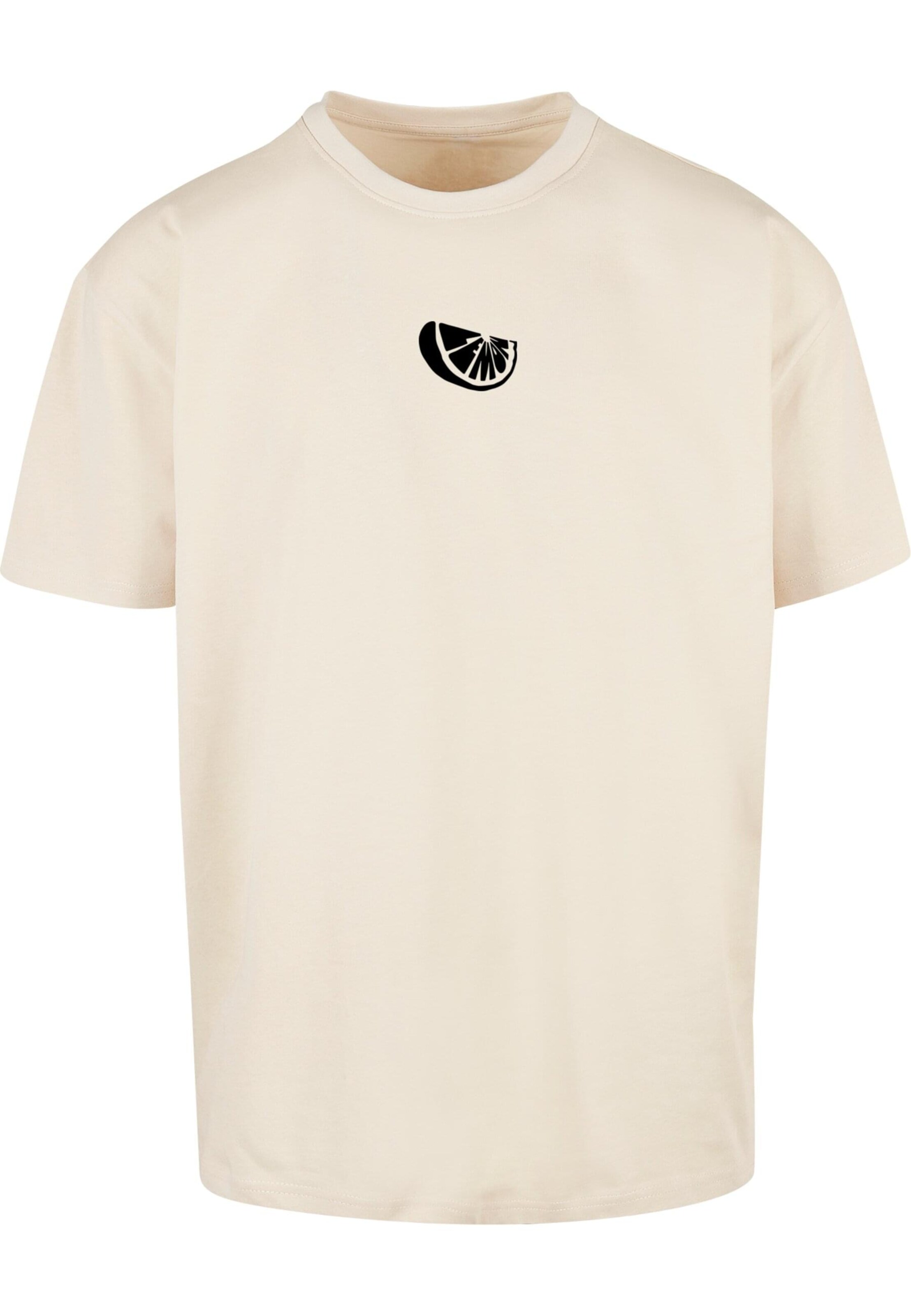T-Shirt Merchcode en beige : devant