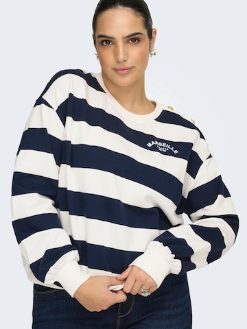 ONLY Carmakoma Sweatshirt 'CARISLA' i vit