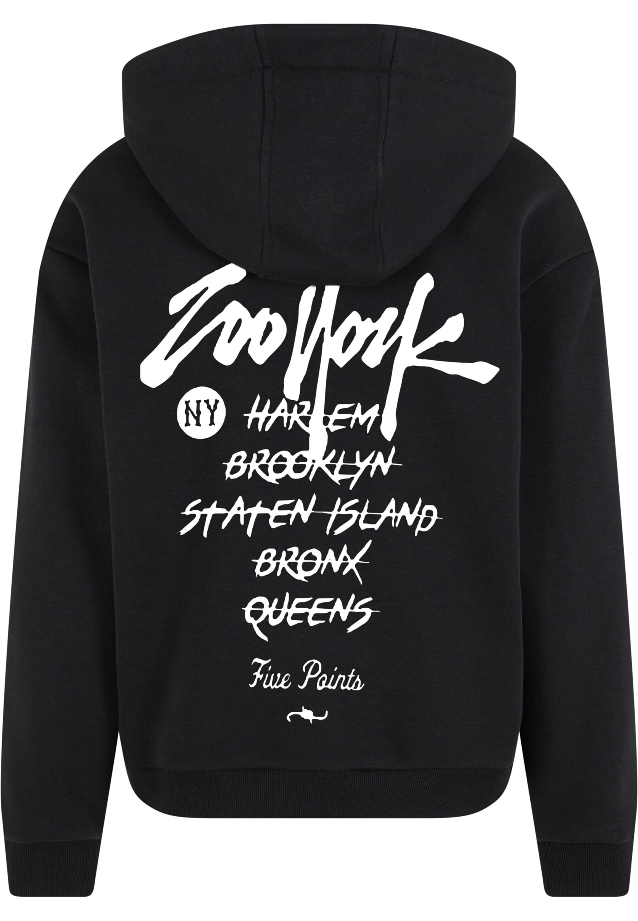 ZOO YORK Sweatshirt 'Tags Fluffy' in Black