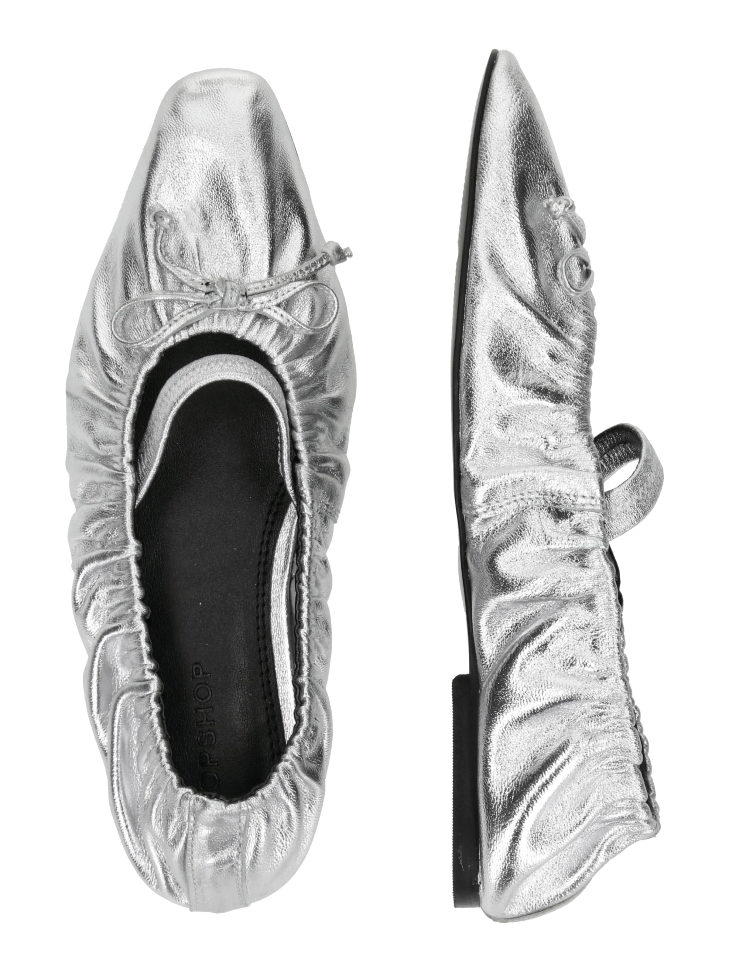 TOPSHOP Балерини в сребърно