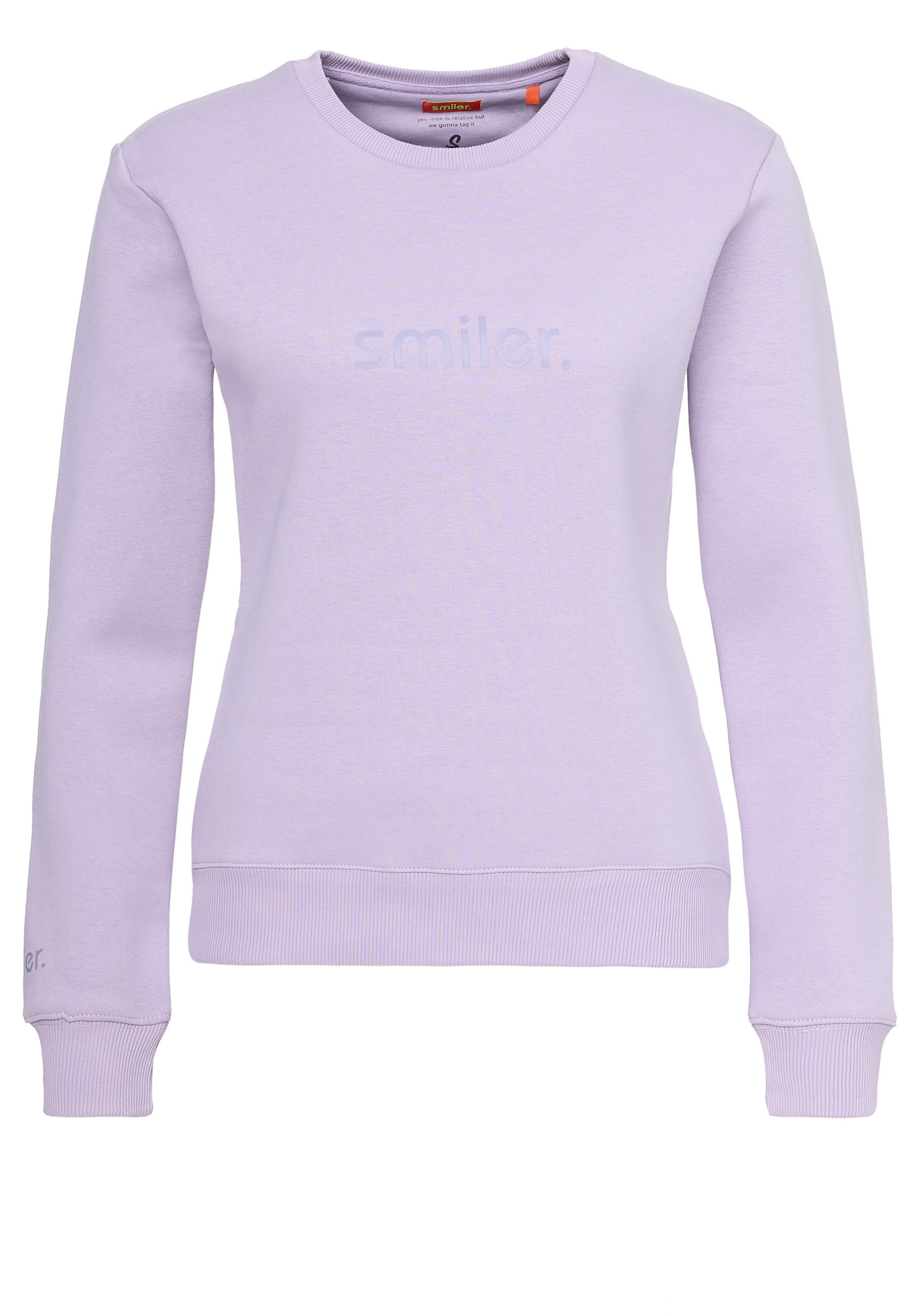 smiler. Sweatshirt 'Cuddle' in Purple: front