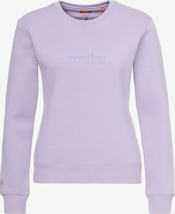 smiler. Sweatshirt 'Cuddle' in Purple: front