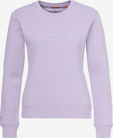 smiler. Sweatshirt 'Cuddle' in Lila: Vorderseite