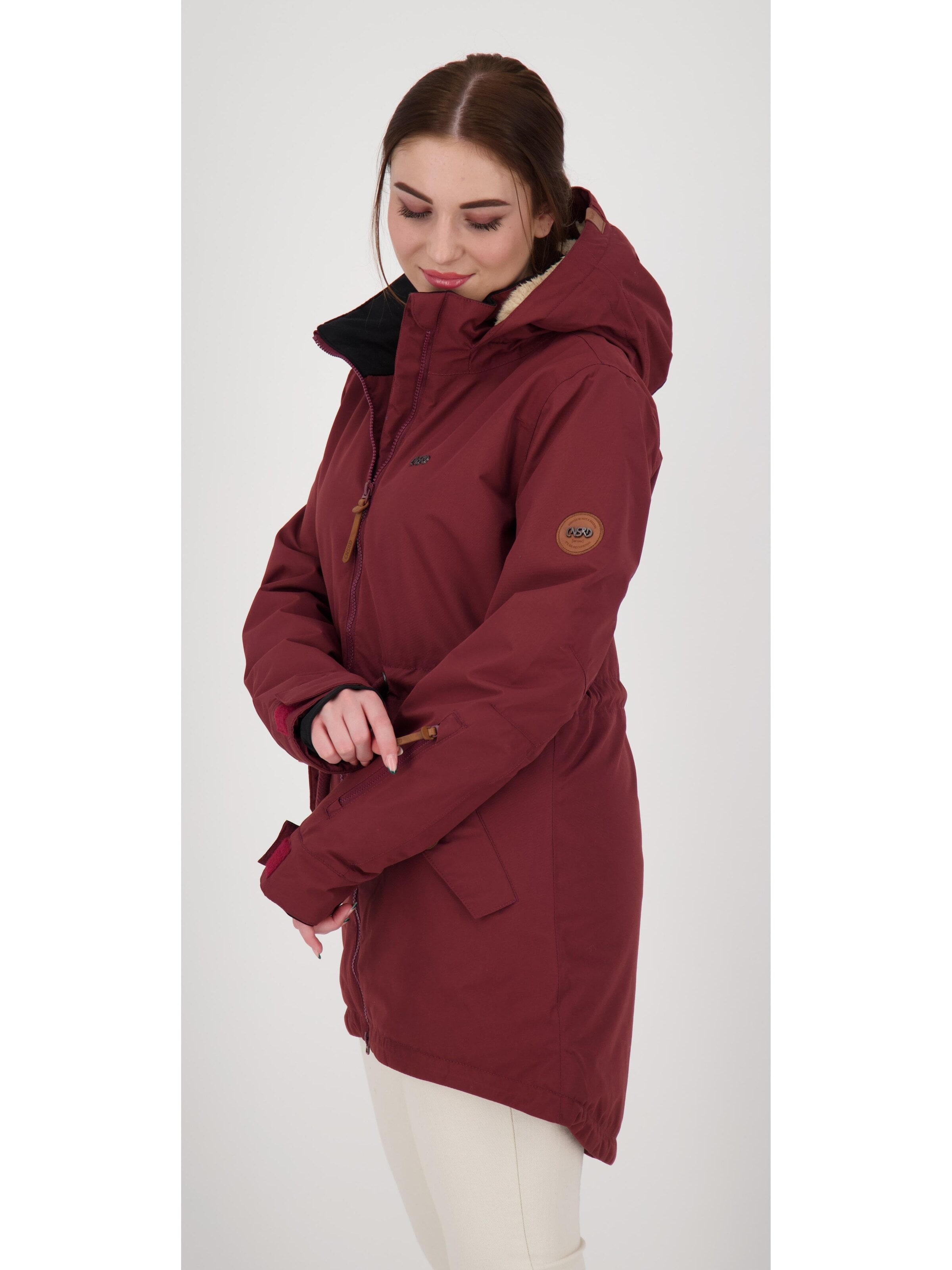 CNSRD Between-season jacket 'Charlotte GRAPE' in Red